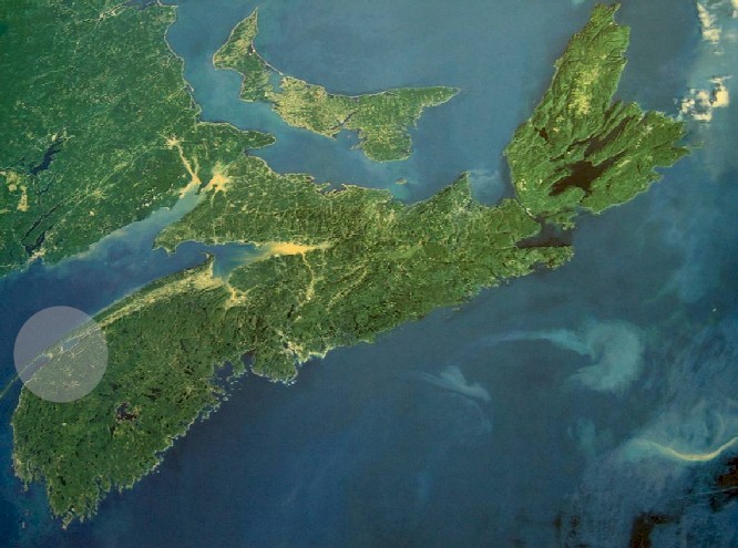 Aerial View of Nova Scotia
